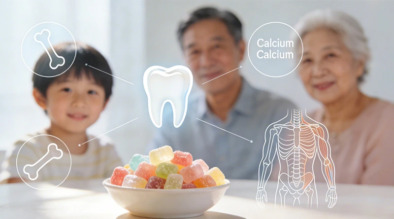Calcium-Gummibärchen eignen sich für eine Vielzahl von Menschen.