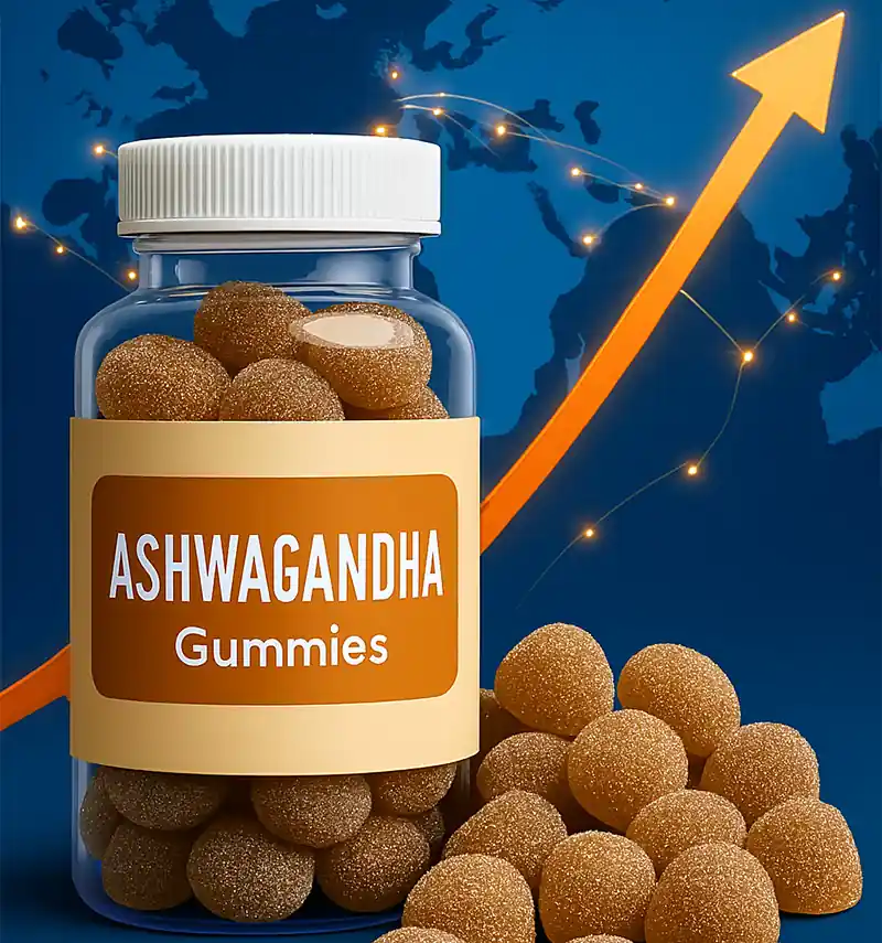 Global demand for ashwagandha gummies from South Africa continues to rise.