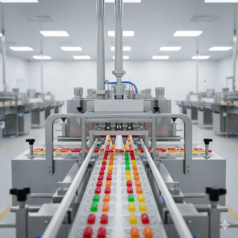 modern gummy manufacturing facility in China