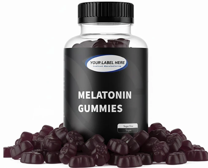 Melatonin and herbal sleep gummies