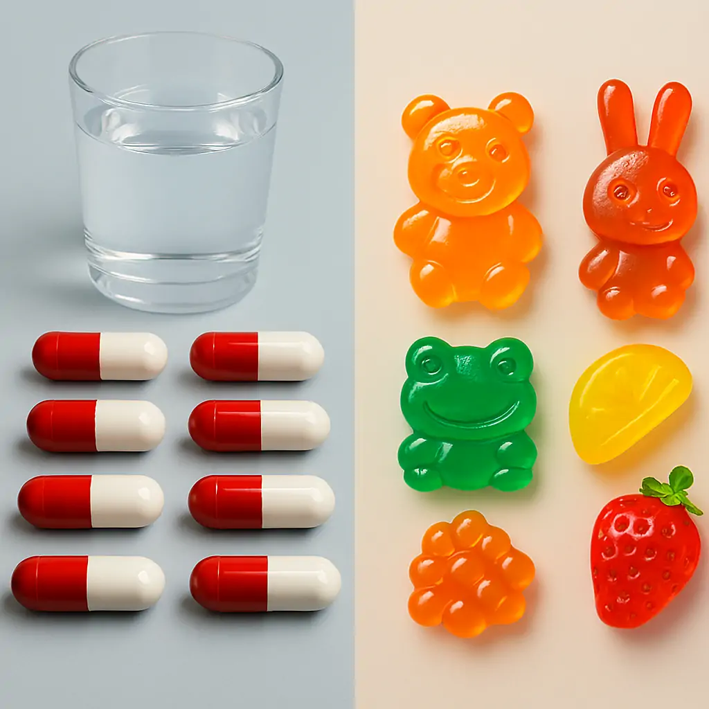 Gummibärchen-Nahrungsergänzungsmittel vs. Nahrungsergänzungsmittel: Ein vollständiger Vergleichsleitfaden