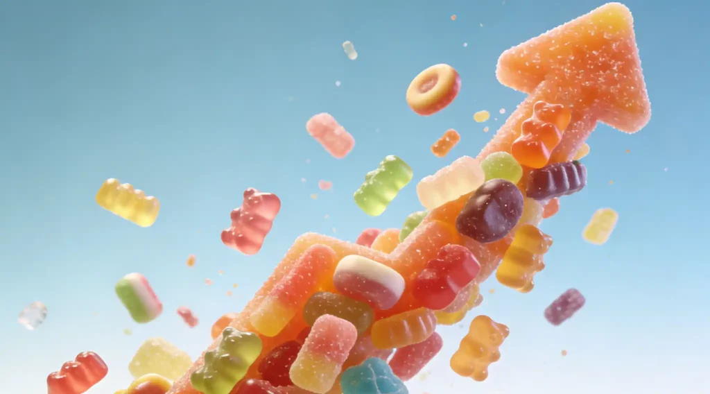 The gummy candy trend is growing.