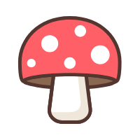 Pilzförmige Gummibärchen