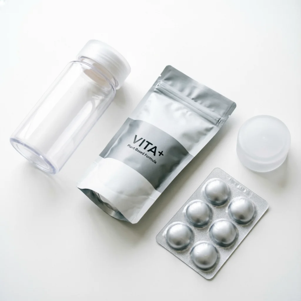 Various packaging options for vitamin gummies
