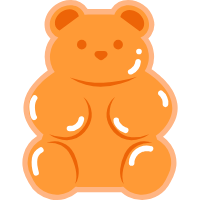 Bear-shaped gummies
