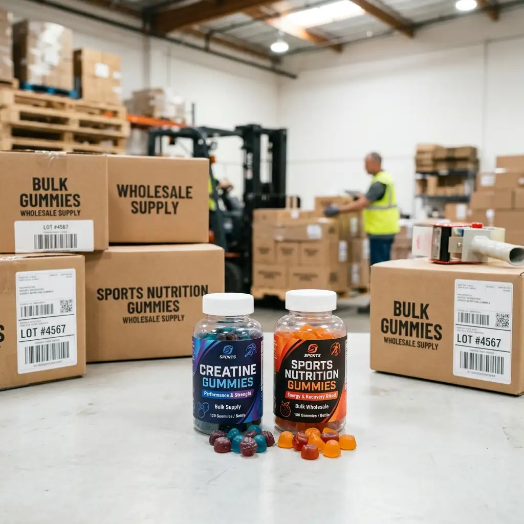 Creatine Gummies & Sports Gummy in bulk shipment