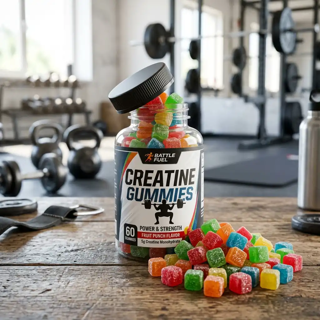 Creatine-gummies-in-the-gym
