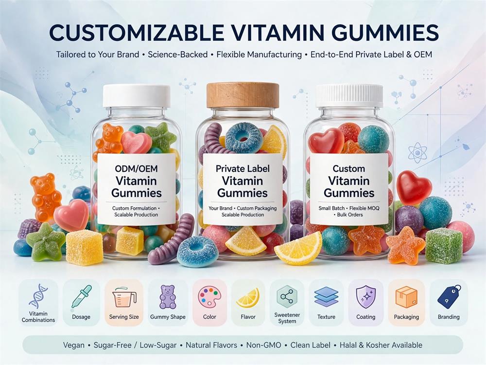 Customized Vitamin Gummies Formulation and Packaging