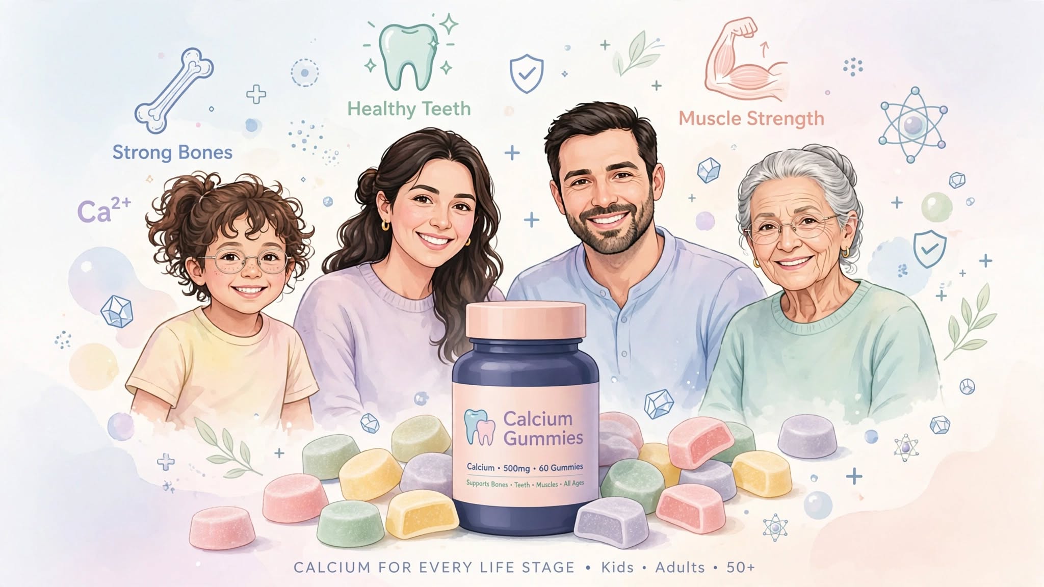 Suitable range of calcium gummies